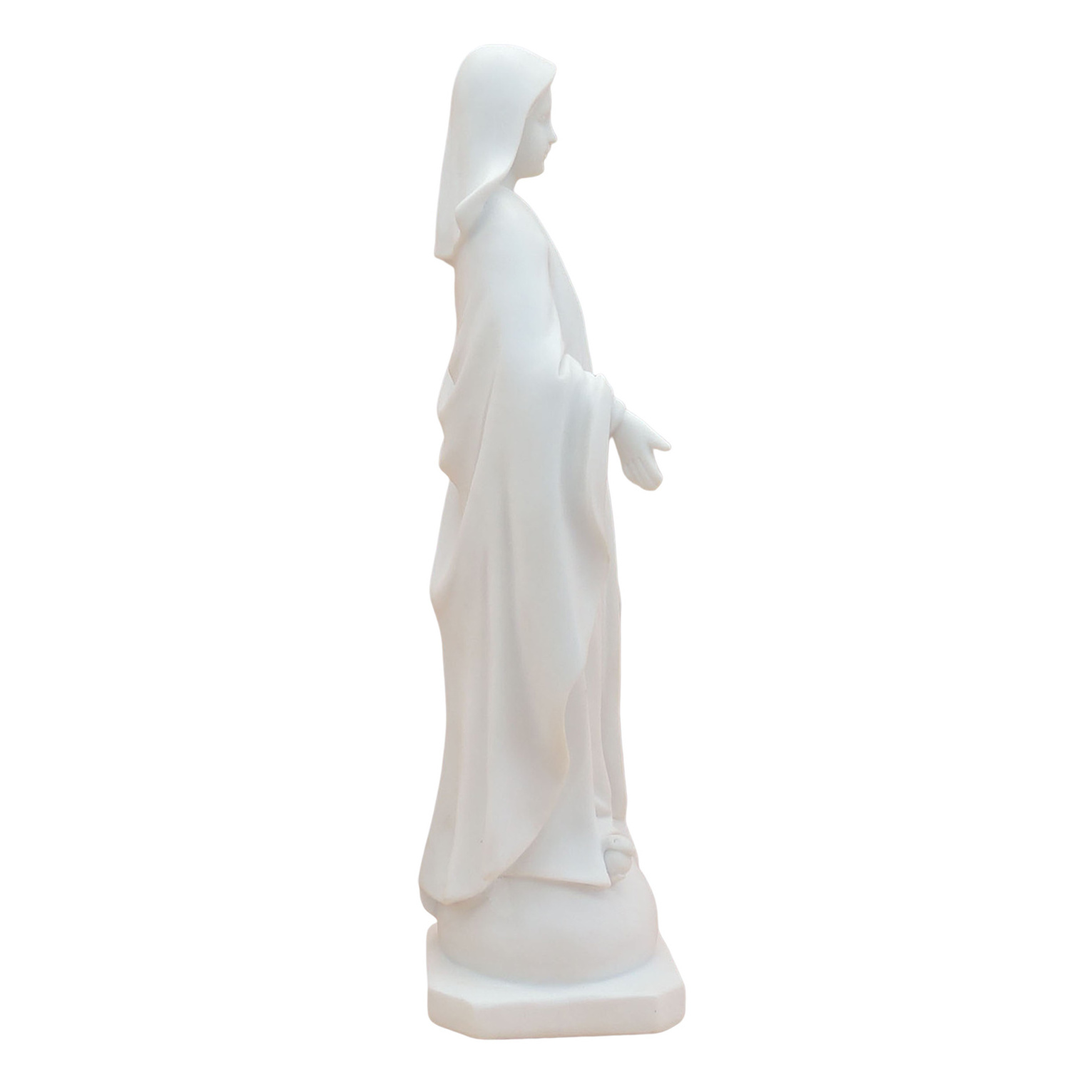 In Stock Resin Statue Our Lady of Grace Blessed Virgin Mother Mary Statue Catholic-White Marble for Gifts