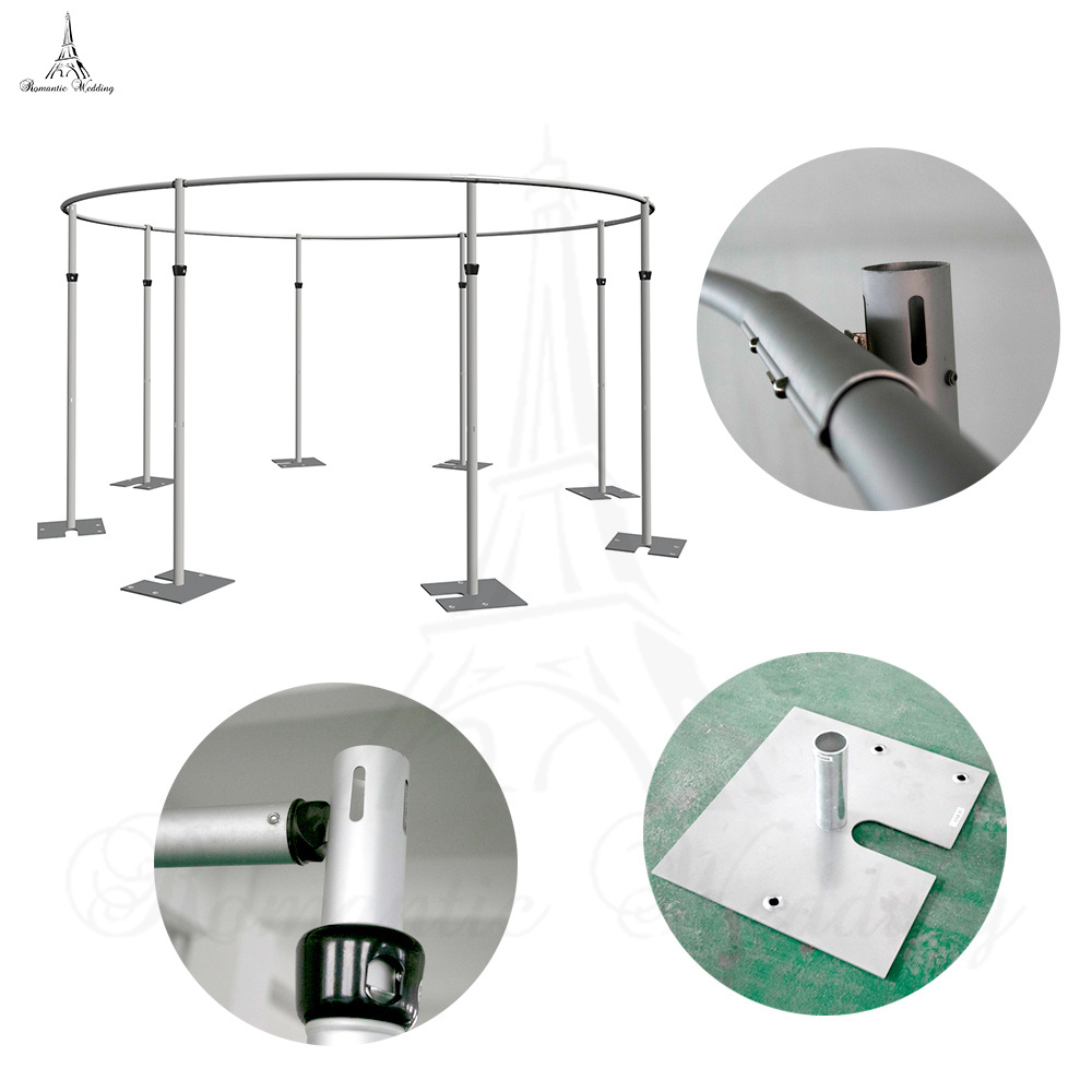 Wholesale Used Adjustable Stands Poles System Circle Events Backdrop Wedding Pipe And Drape For Sale