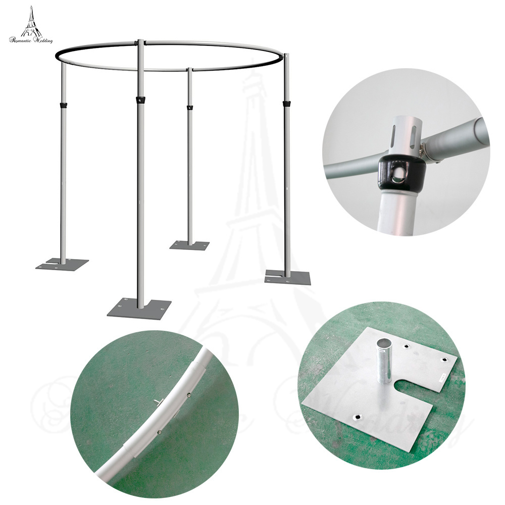 Wholesale Used Adjustable Stands Poles System Circle Events Backdrop Wedding Pipe And Drape For Sale