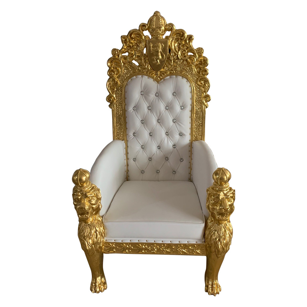 Luxury Wedding Event Wooden Sofa Chair King Throne Sofa