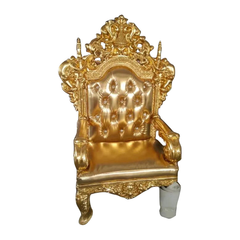 Luxury Wedding Event Wooden Sofa Chair King Throne Sofa