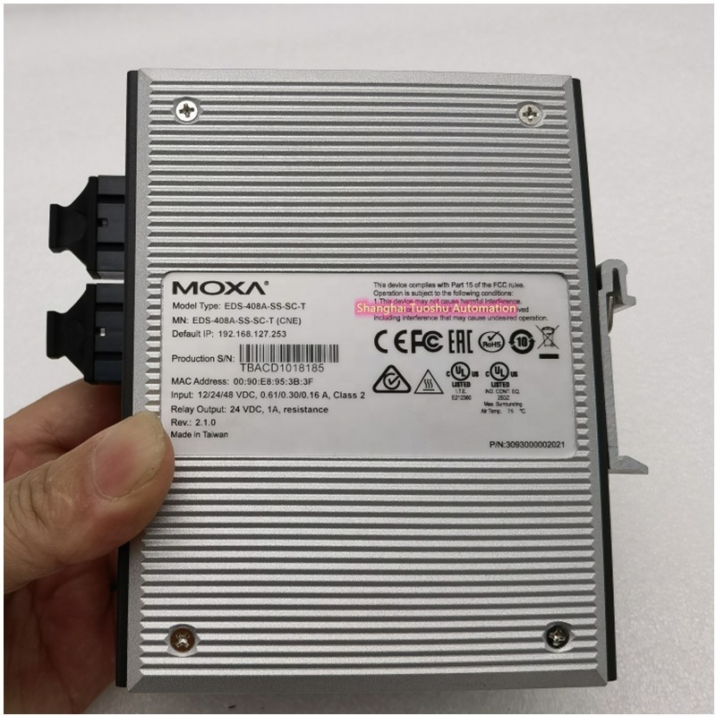 MOXA EDS-408A-SS-SC-T Entry-level managed switch with 6 10/100BaseT(X) ports