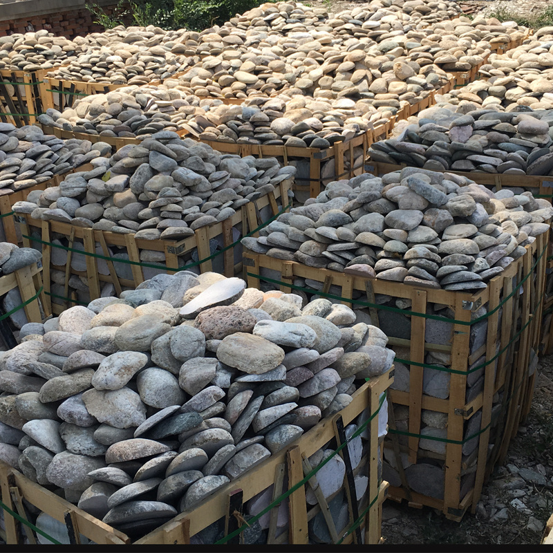 Stone patio stone lawn landscaping stone paving cobblestones pebble