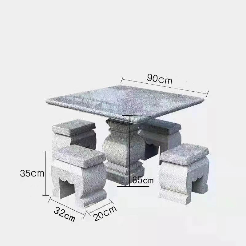 Stone Natural Stone Outdoor Desk And Chair Granite Desk And chair