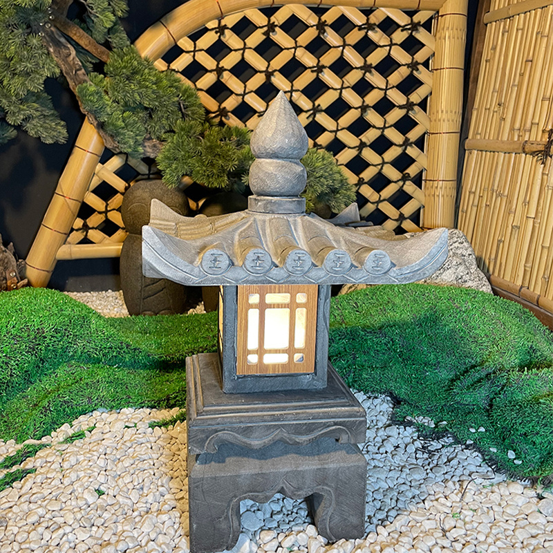 Outdoor garden landscaping stone sculpture ornaments stone lamp courtyard stone lantern