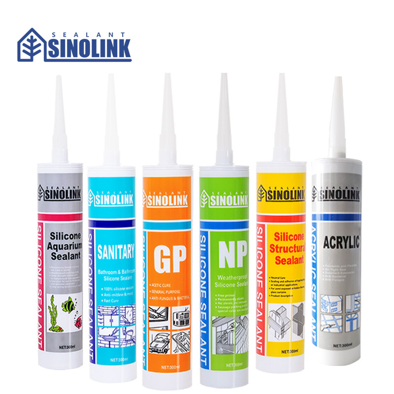 SINOLINK white neutral rtv silicone sealant for aluminium window