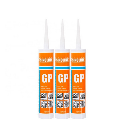 Sinolink Good Quality Acetic Adhesive Silicone Sealants Acid Resistant Silicone Glue Transparent Glass Sealant