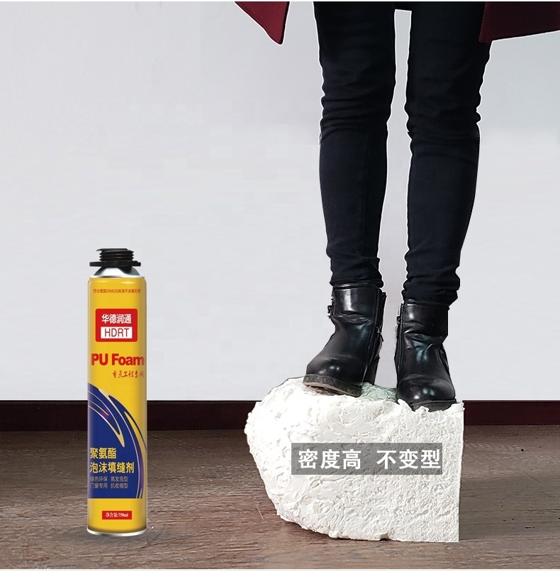 Good Price Door and Windows Professional Mounting Fire Resistance Spray PU Foam Adhesive 750ML