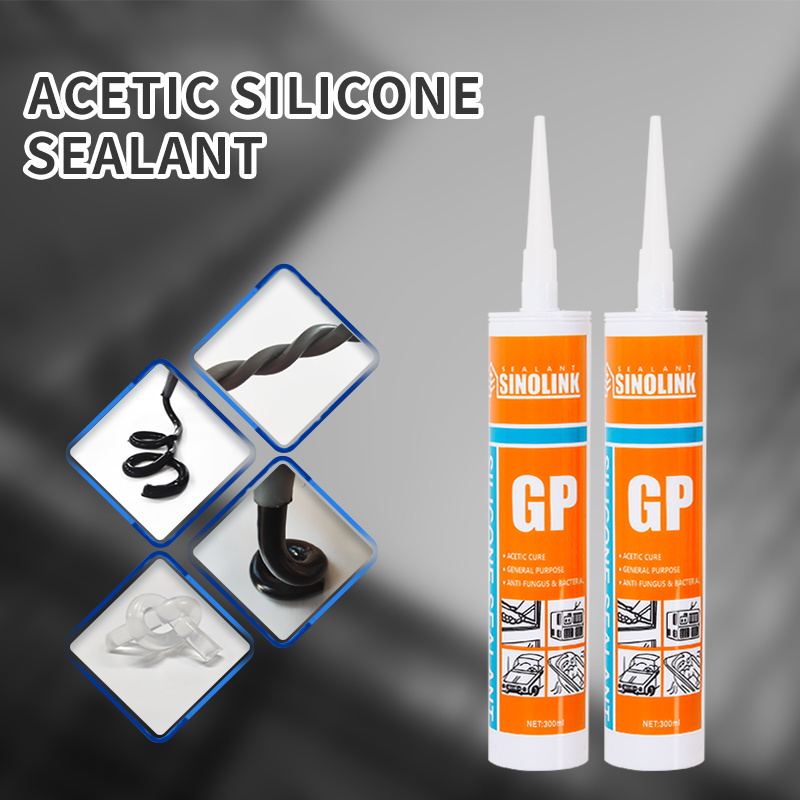 HOT SALE factory price for window glass Bathroom aquarium acetic neutral gp RTV transparent white black grey Silicone Sealant