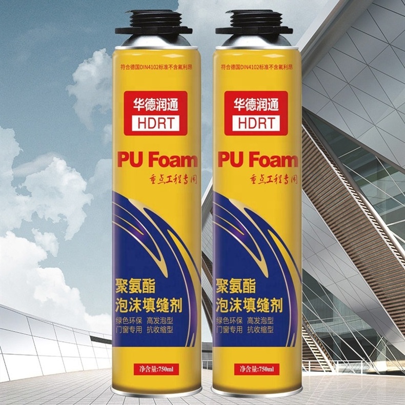 Good Price Door and Windows Professional Mounting Fire Resistance Spray PU Foam Adhesive 750ML