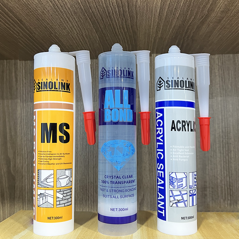 SINOLINK Cheaper Quality Colorful Clear Color Paintable Acrylic Silicone Sealant For Caulking