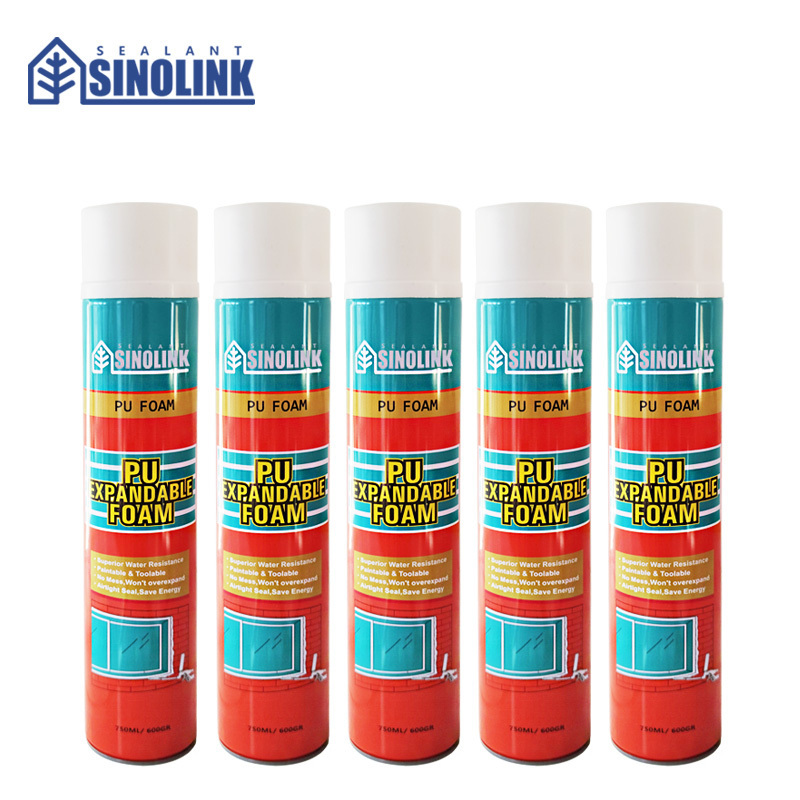 SINOLINK Super Performance Adhesives & Sealants PU Foam Sealant Production PU Foam Spray