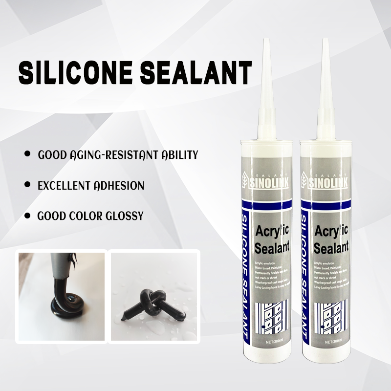 SINOLINK Cheaper Quality Colorful Clear Color Paintable Acrylic Silicone Sealant For Caulking