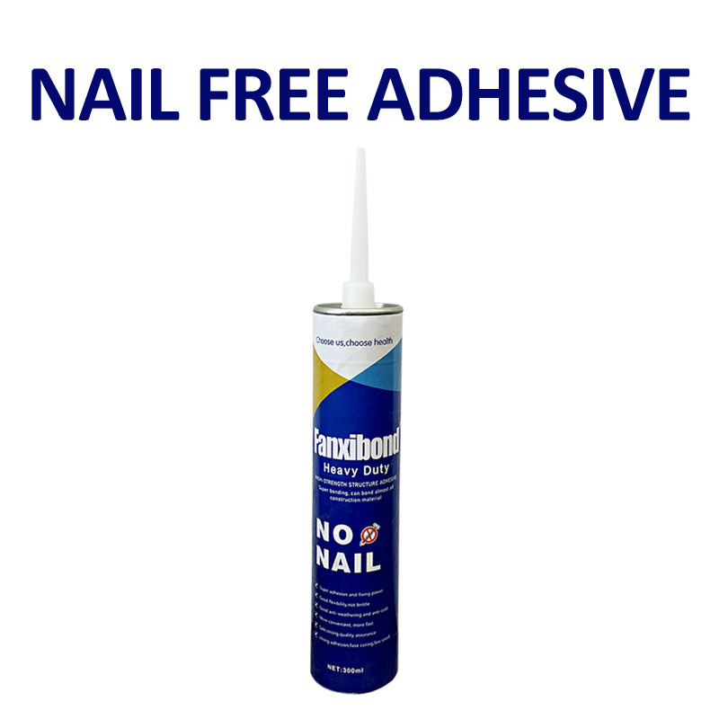 Sinolink High Quality 300/310ml Fast Dry Liquid Nails Free Glue Strong Nail Adhesive Pvc Gum Edge Bonding Glue For Sell