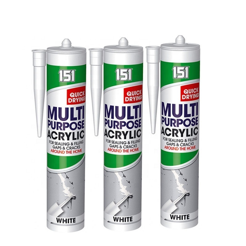 Fast Curing Paintable Free SampleS Waterproof Gap Filler Sealant Acrylic Sealant And Bulk Caulking For Kitchen Bathroom