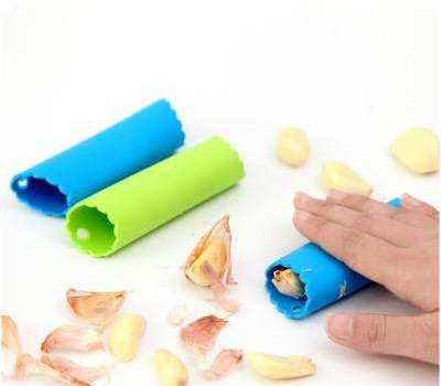 New style  Eco-Friendly Easy Useful Silicone Tube Skin Remover Garlic Peeler Peeling Press Tool Smart Kitchen Product