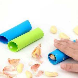 New style  Eco-Friendly Easy Useful Silicone Tube Skin Remover Garlic Peeler Peeling Press Tool Smart Kitchen Product