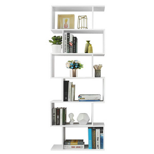 Modern wooden bookshelf cube display shelf and room divider 6 Tier Storage Shelving Bookshelf unit