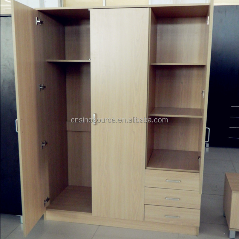 Manufacturer's wholesale price High quality 3 4 doors mdf bedroom new design wardrobe clothes cabinet for bedroom