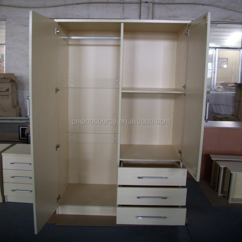 Manufacturer's wholesale price High quality 3 4 doors mdf bedroom new design wardrobe clothes cabinet for bedroom