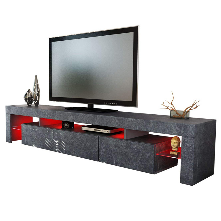 Hot Sale High quality natural 3D Slate stone structure TV cabinet LED TV stand for living room