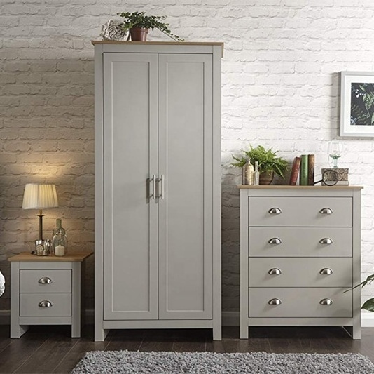 Best Western Country Style High Quality Bedroom Furniture Bedroom Set-Wardrobe/Chest Drawers/Bedside