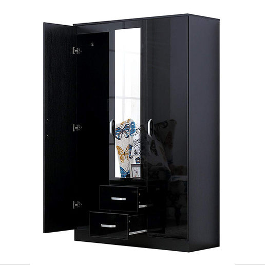 2019 Hot Sale Bedroom Wall Wardrobe closet Design Melamine Wardrobe