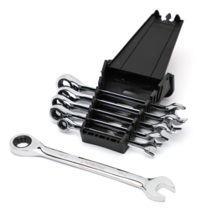 6Pcs car repair tool box and ratchet wrench combination socket wrench set holder