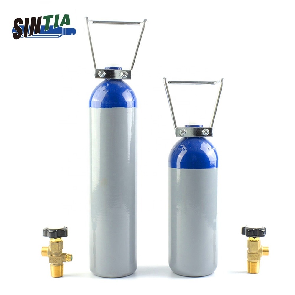 High Purity Xenon Gas Price With High Pressure 2.7l Seamless Steel Gas Cylinders And Valves