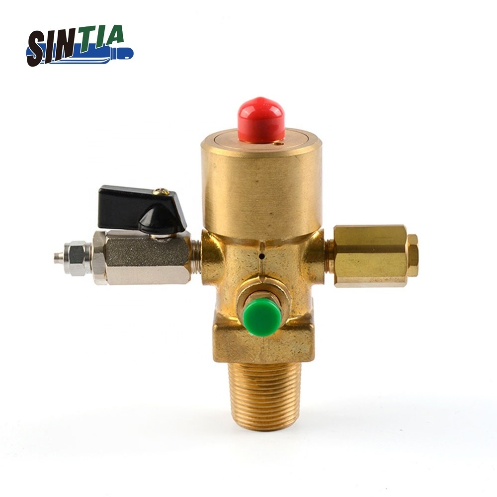 China factory supply quality assurance TPED multi style safety control brass gas cylinder valve