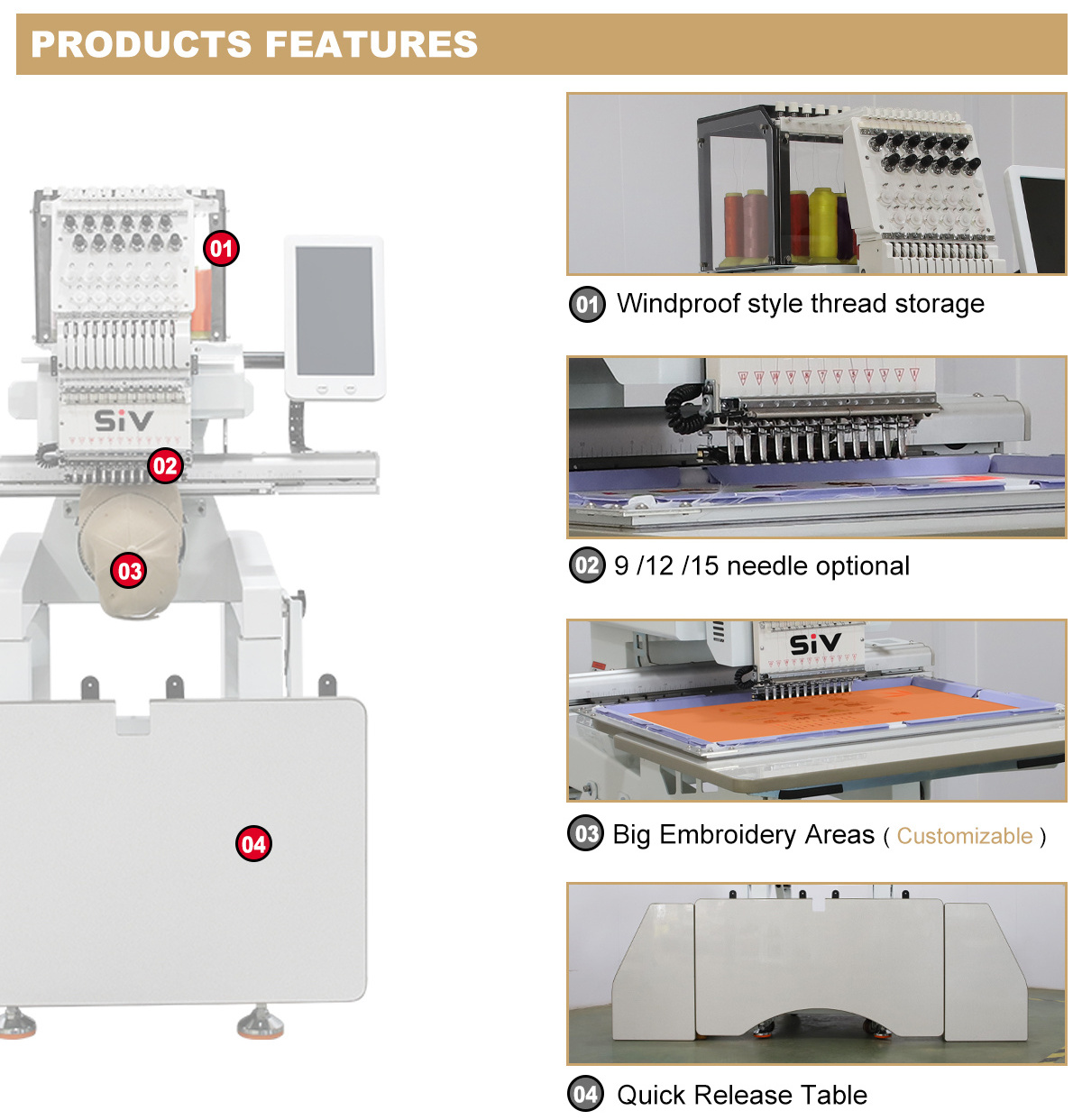 wholesale digital computer embroidery machine 1head flat cap embroidery machine single head embroidery machine