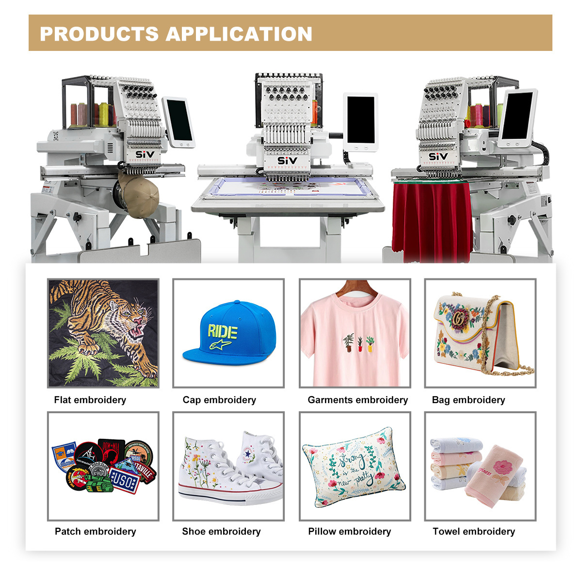 high speed computerized embroidery machine single head domestic embroidery machine flat embroidery computer machine