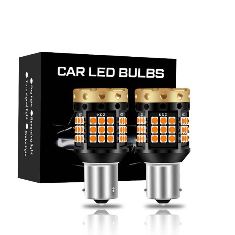 RECHILUX 25w T20 Amber Led Bulb 7440 3030 45smd canbus no errors Turn Lights Stop Backup Bulbs