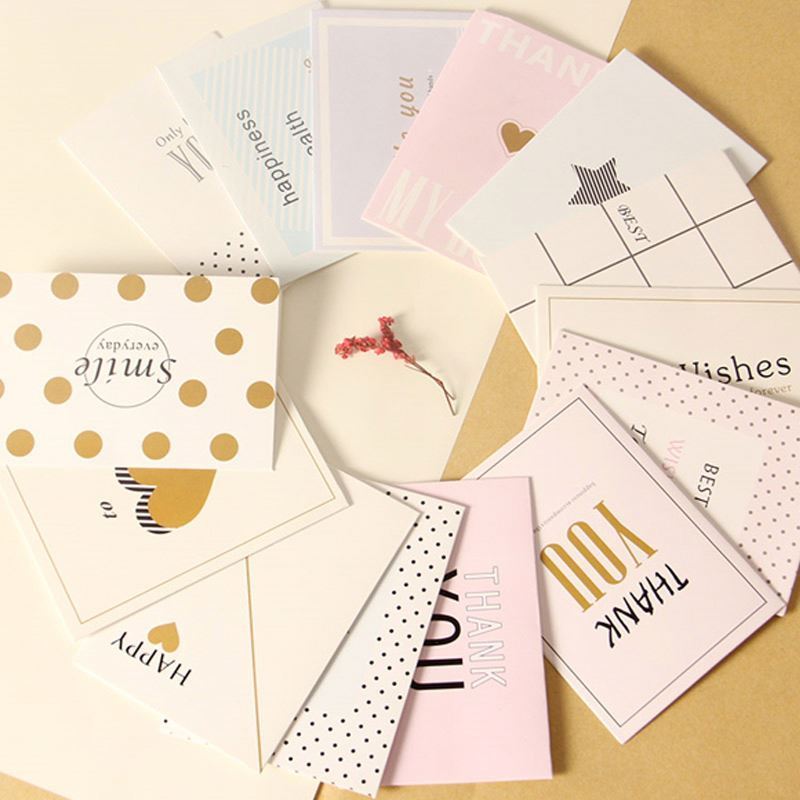 Wholesale Custom Logo Sample Blank Design Wedding Greeting Thank You Gift Notes Cards 4x6 Set With Envelopes And Pack - Buy Asso