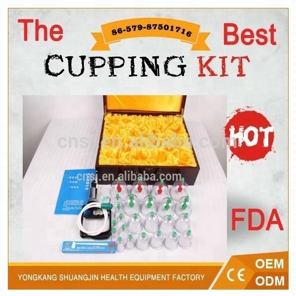 Chinese traditional 24 cupping set cupping kit