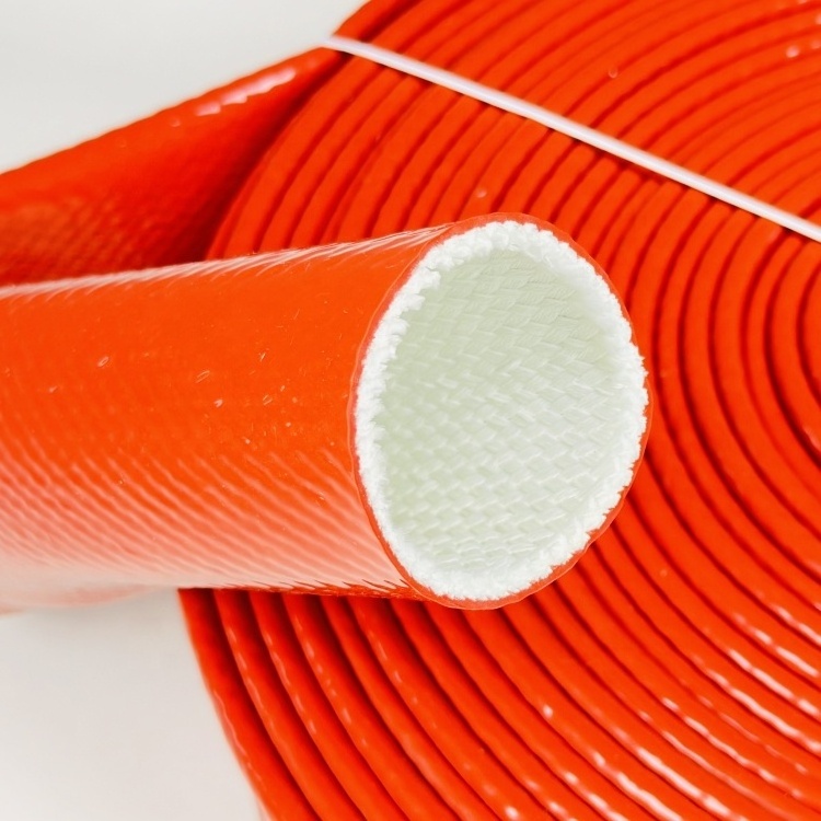 40mm Inner Diameter Fiberglass Fire-Proof hose Sleeving Fire-Resistance high temperature protection  Sleeves for pipe protection