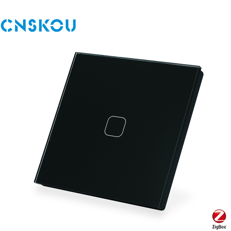 CNSKOU EU/UK Voice Control No Neutral Light Zigbee Wall Smart 1 Gang Switch