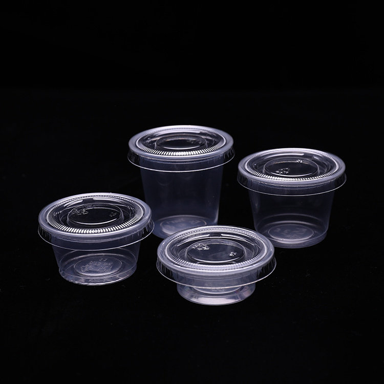 Skydear 0.5 oz Disposable Plastic Pp Sauce Cup Portion Cup Round Plastic Dip Small Food Containers