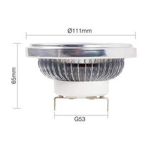 Dimmable 110-130V/220-240V Cob Ar111 Bulb 15W GU10 G53 Led Ar111 CE Rohs Erp drop shipping