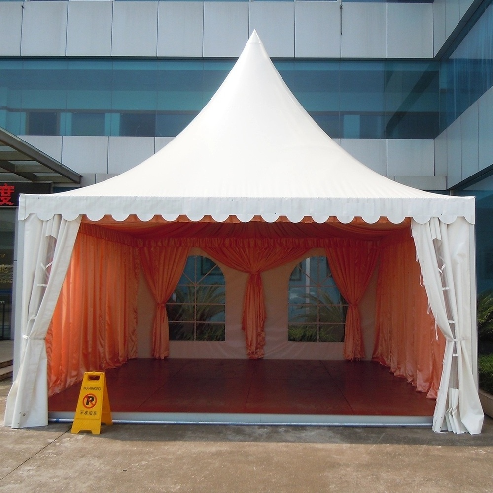 octagon white promoted pagoda tent Sunscreen Pagoda tent with waterproof canopy 3X3 4X4 5X5 10X10