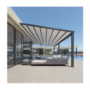 PVC Motorized Full Cassette Automatic Retractable Awning Patio Aluminum Outdoor Exterior Window Gazebo Roof Garage Awning