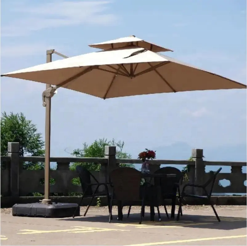 Luxury Customized folding sunshade canopy parasols garden umbrellas outdoor automatic umbrella outdoor umbrellas big size