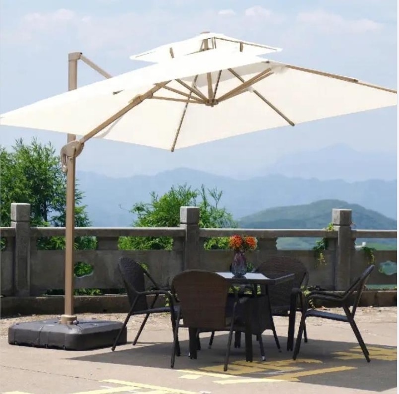 Luxury Customized folding sunshade canopy parasols garden umbrellas outdoor automatic umbrella outdoor umbrellas big size