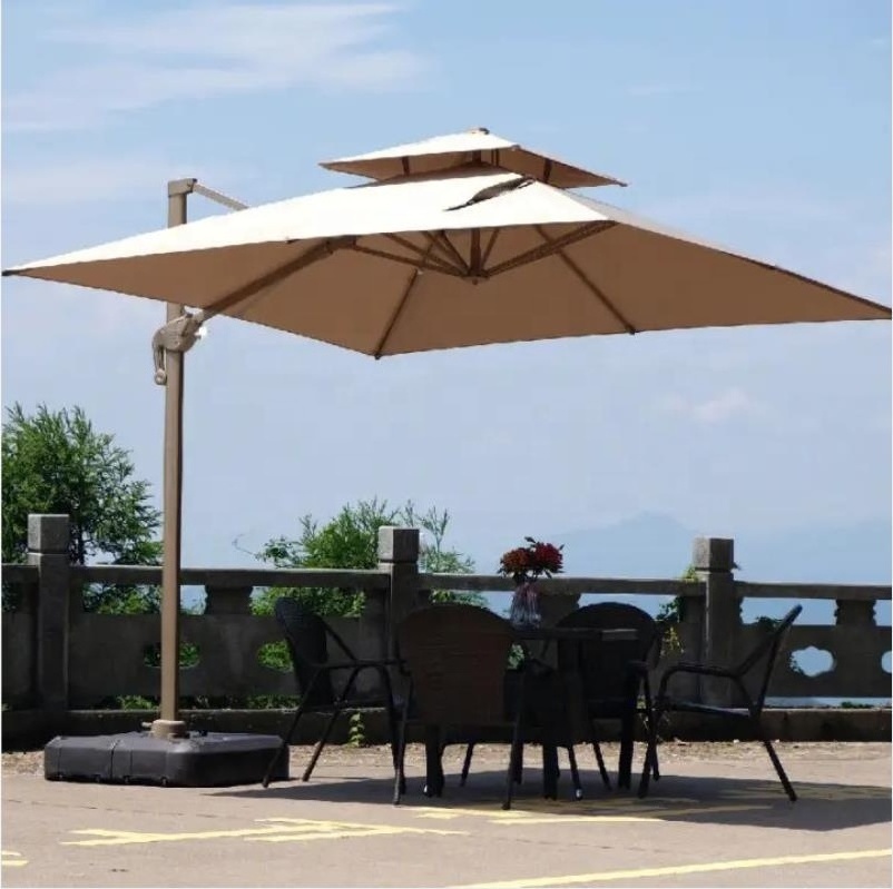 high quality rectangular patio umbrella outdoor waterproof garden umbrella