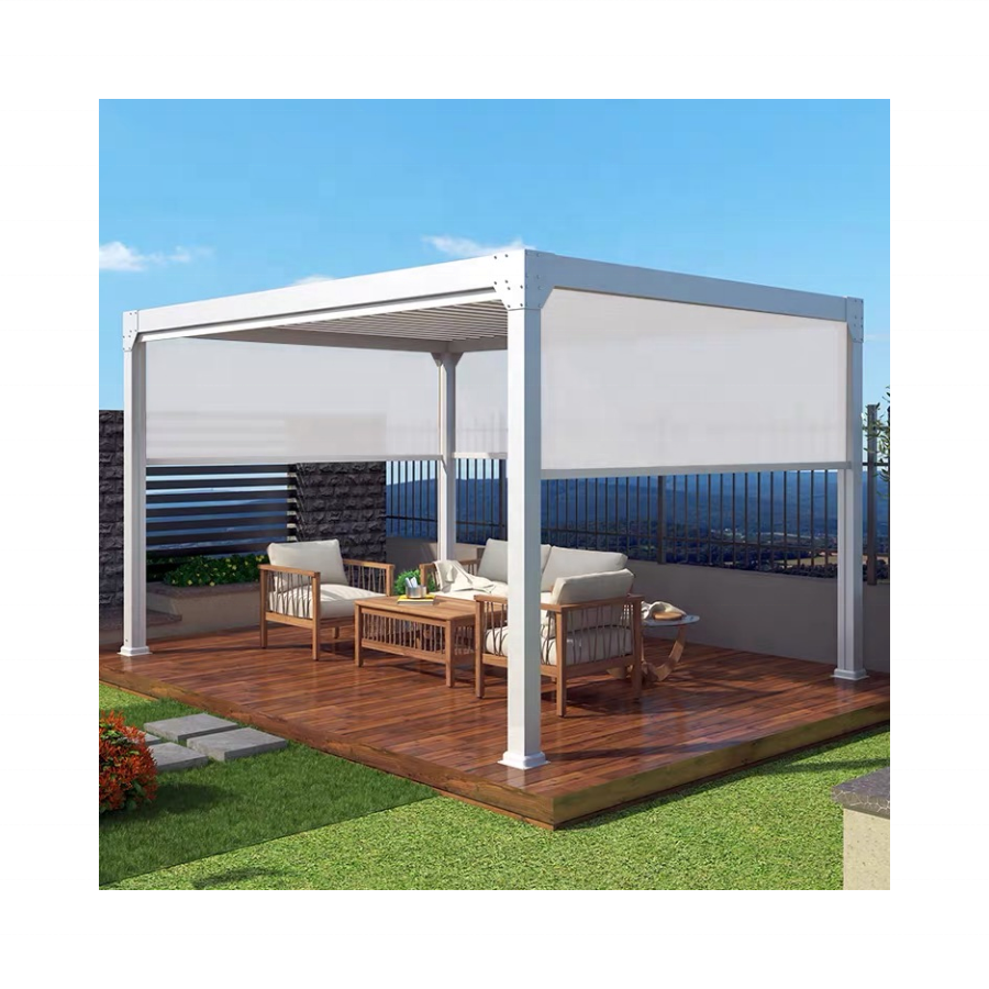 Good quality outdoor gazebos Garden Roof Pergola Aluminium Swimming Pool Pergolas Prefabricated Outdoor Patio Gazebos