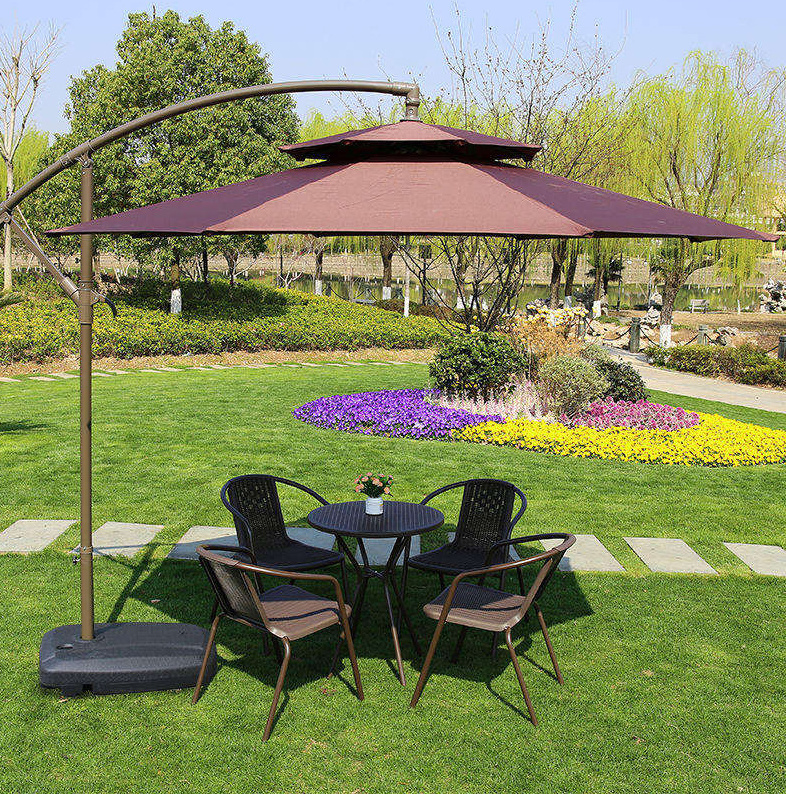 Wholesale Outdoor Folding Green Restaurant Courtyard Sun House Garden Umbrella