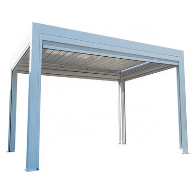 Modern Garden Gazebo Aluminum Electric Opening And Closing Patio Pergola Roof  Outdoor Waterproof Garden Gazebo