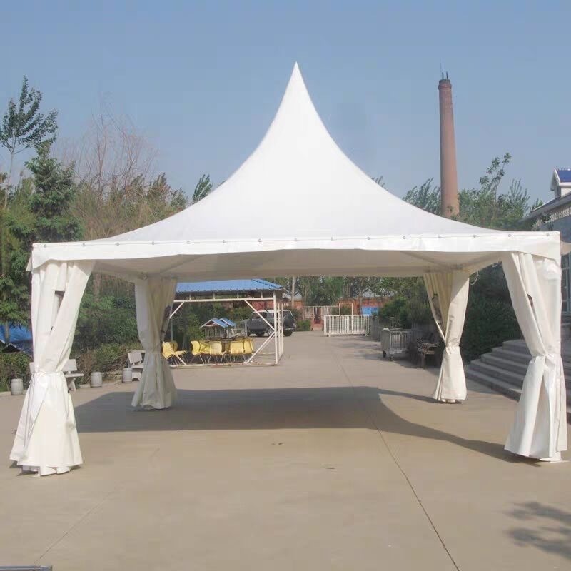 Luxury marquee party 4X4 5X5 8X8 10X10 Outdoor Canvas Hexagon gazebo Pagoda Tent with waterproof canopy