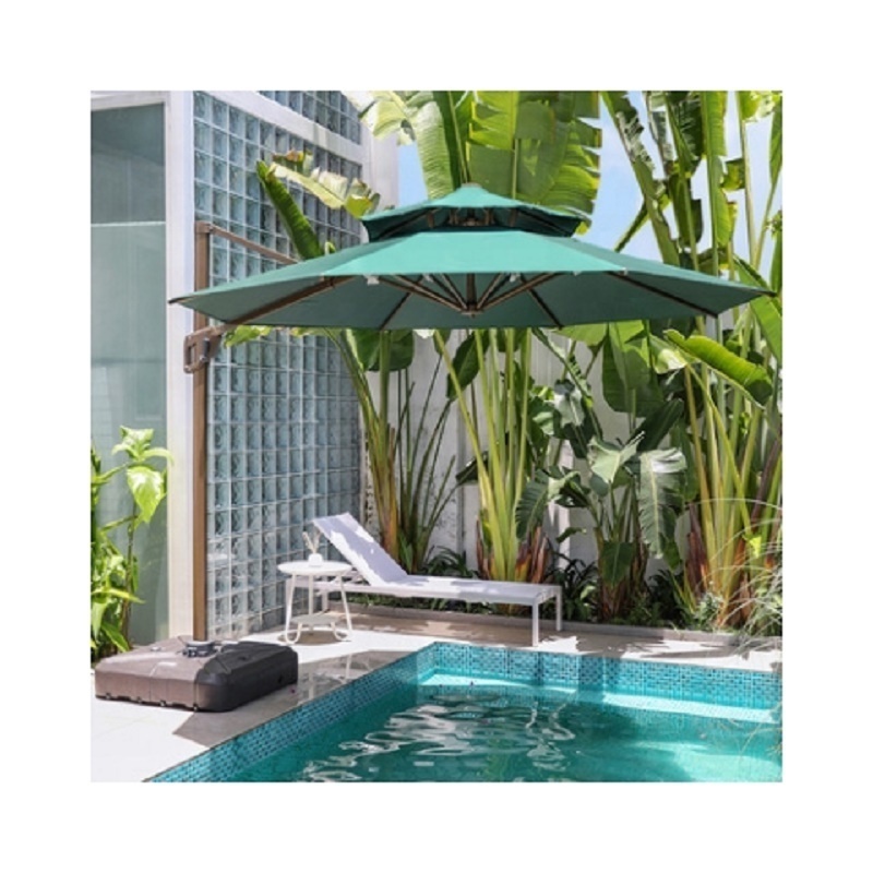 Hanging Banana Waterproof Cantilever Garden Beach Patio Sun Canvas Parasol Aluminum Outdoor Restaurant Umbrella