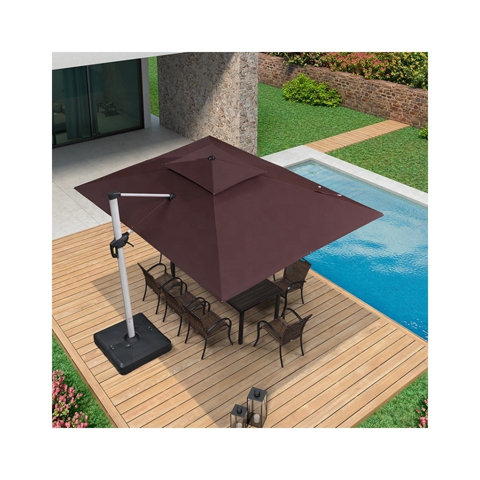 Hanging Banana Waterproof Cantilever Garden Beach Patio Sun Canvas Parasol Aluminum Outdoor Restaurant Umbrella